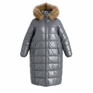 ⛄️❄️ Roman's Plus Size Classic Length Puffer Coat - Gray | 4X (34/36) ❄️⛄️